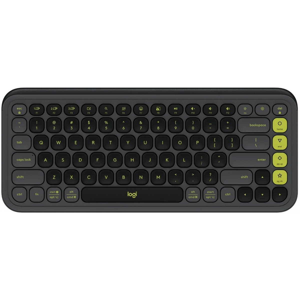 Logitech POP ICON KEYS 無線鍵盤 (美式英文) (潮玩黑)